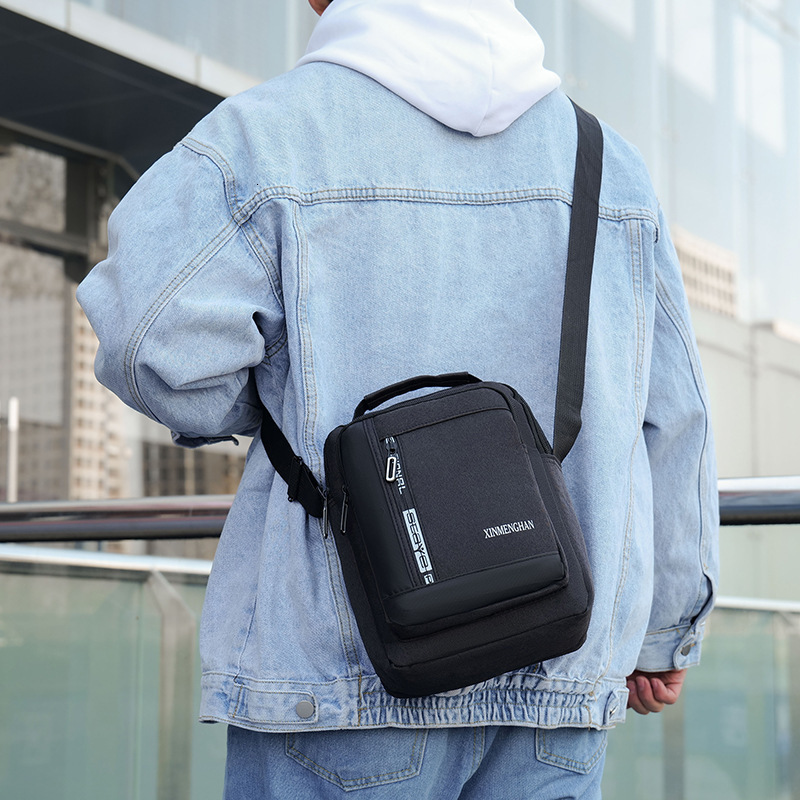Designer Bag New Business Casual Men S Bag Patchwork Large Capacity Luxury Bag Trendy Crossbody Small Backpack Simple Commuter Shoulder Free Shipping 