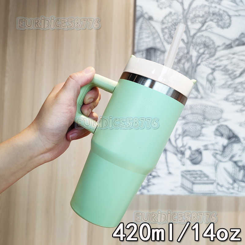 New Ice Tyrant Handle Cup Straw Cup 304 Stainless Steel Insulated Cup Portable Car Cup H250911