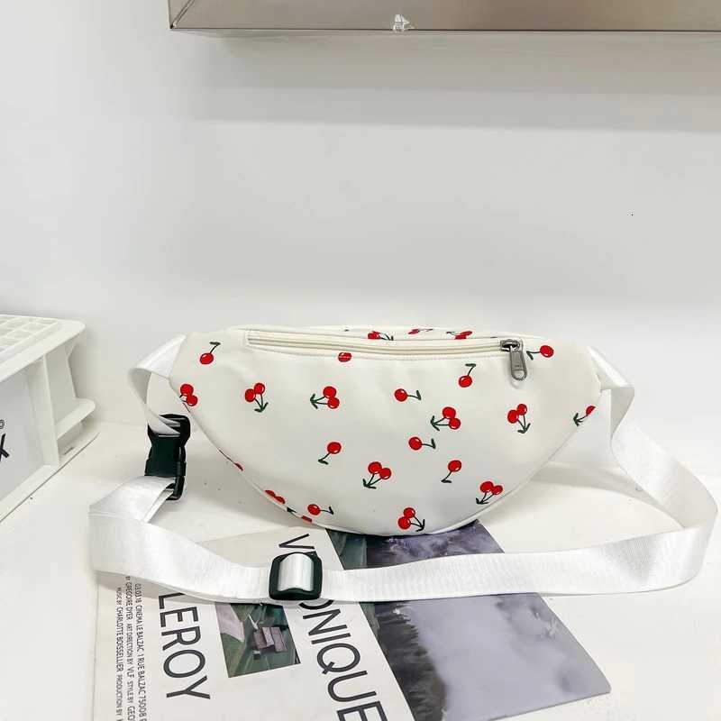 New Fashion Cherry Printed Fanny Pack Cute Stylish s Crossbody Purse Causal Korean Belt Pouch Ladies Waist Bag for Phone Z250911