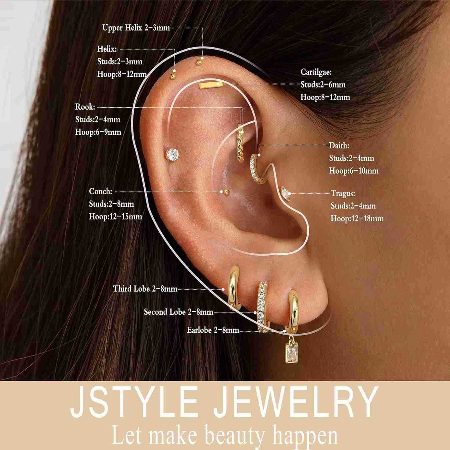 Small Gold Hoops Earrings for Women 14K Gold Plated Huggie Hoop Earrings Lightweight Hypoallergenic Stud Earrings Set with Cubic Zirconia Pearl Charm 