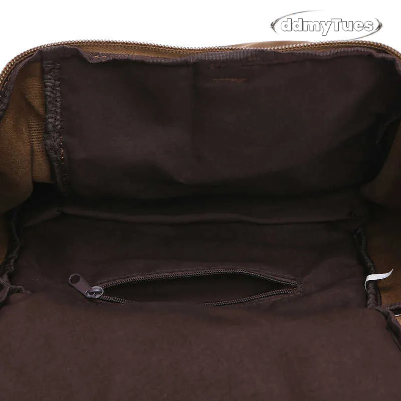 canvas cylinder large capacity double single shoulder portable messenger three-purpose bag men's Travel Backpack 240915 TUES