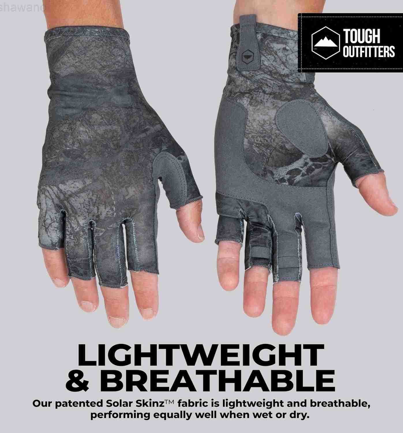 Outdoors UV Fishing Gloves Fingerless Kayaking Sailing UPF 50 Sun ProtectionW250911