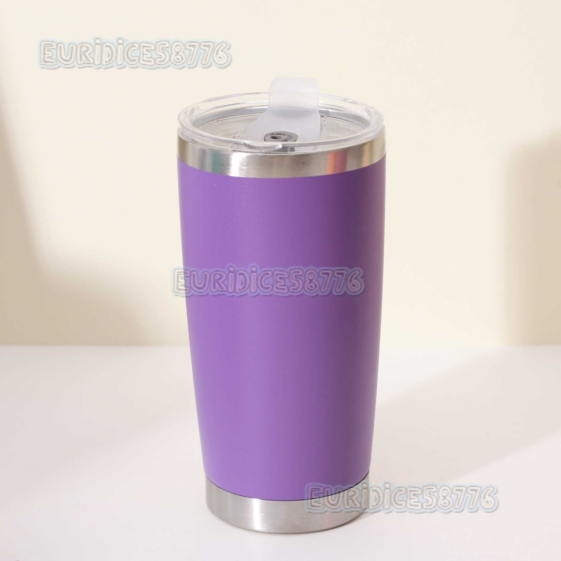 20oz Car Cup 304 Stainless Steel Insulated Cup Portable Gift Cup Large Capacity Car Ice Cup H250911