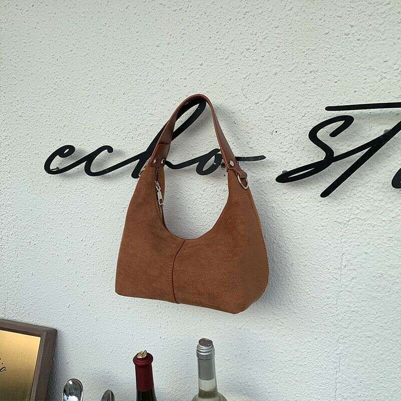 Niche Design Single Shoulder Underarm For Women 2023 New Ins Dumpling Textured Trendy Crescent Bag