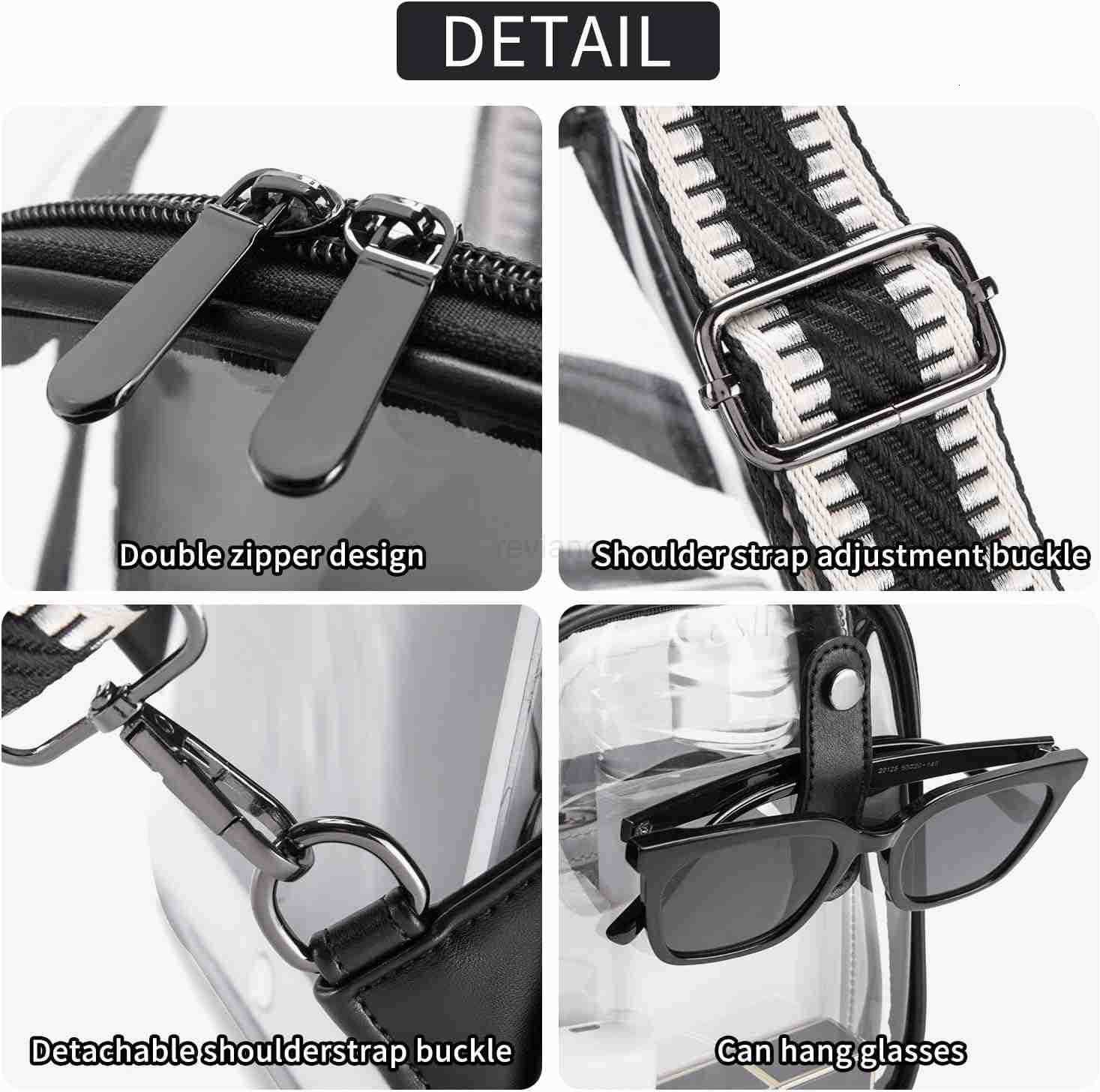 Clear Bag for Stadium Events Clear Purses For Women Stadium Crossbody Clear Fanny pack For Women Concert BagW250911