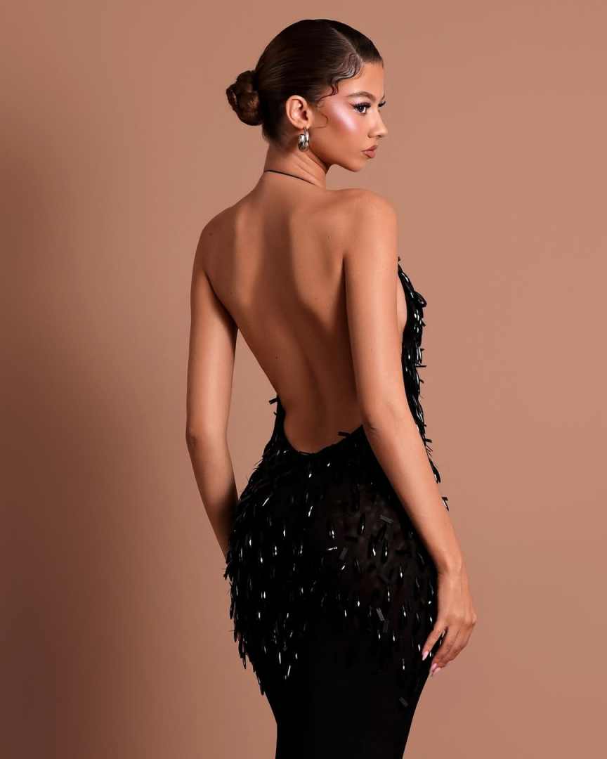 Sexy Evening Dress Backless Mermaid Prom Gowns Shine Lace Satin Applique Prom Dress Sequined Robes De Mariee Size Customized vestido de novia L252044