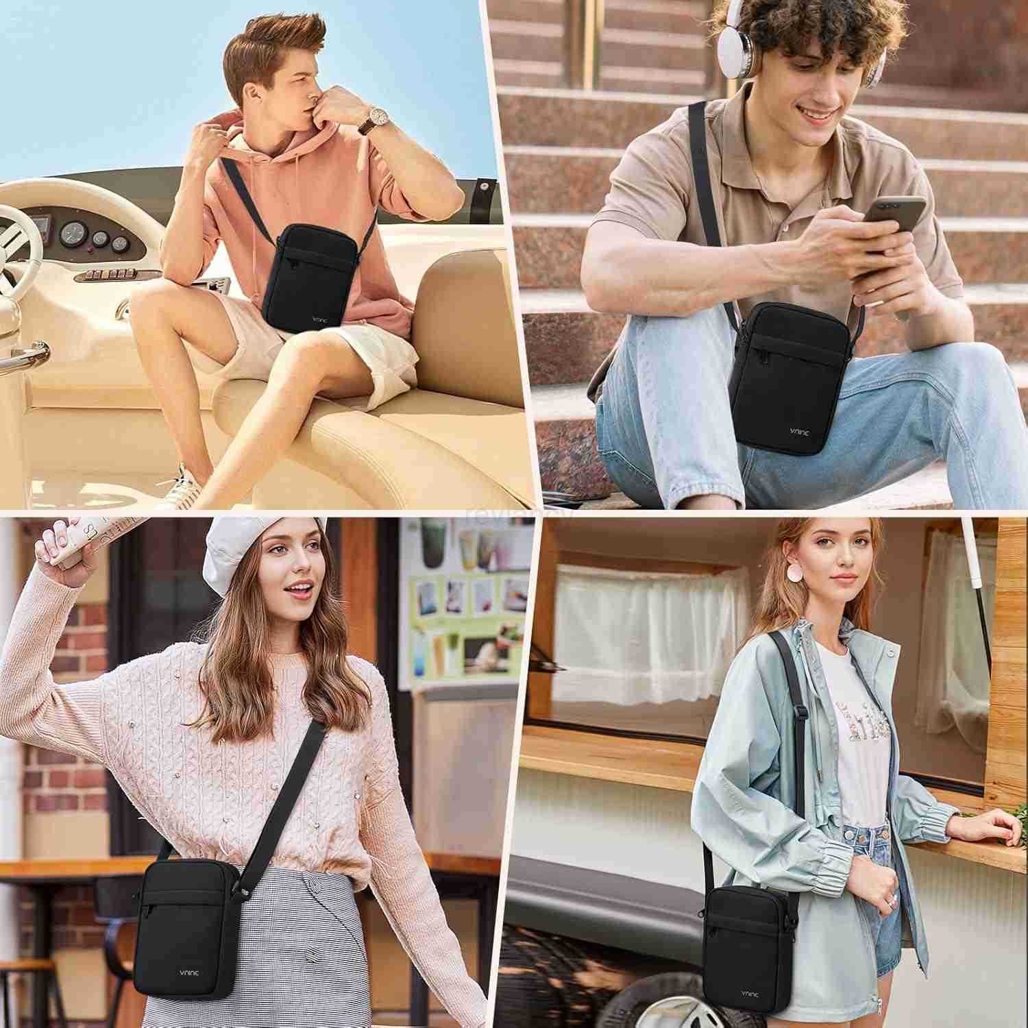 Crossbody Bags for Women MenSmall Sling Bag with Adjustable Strap Compact Messenger BagW250911