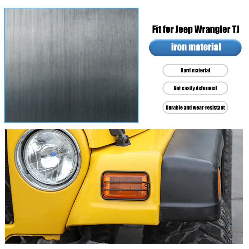 Car Large Lampshade/Turn Cover Lamp/Wheel Arch Lampshade Set For Jeep Wrangler TJ 1997-2006 External Accessories