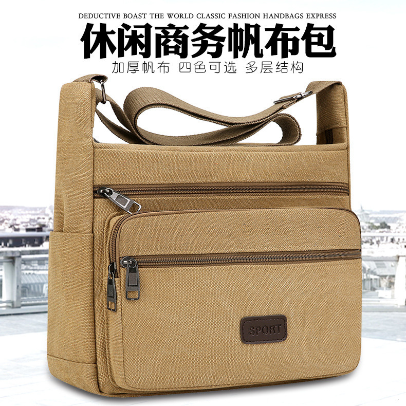 Men S Crossbody Bag Large Capacity Multi Compartment Designer Bag Luxury Bag Wear Resistant Bag New Casual Versatile Single Shoulder Small Free Shippi