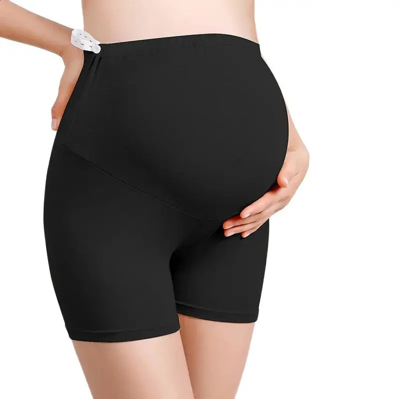 Summer Maternity Safety Pants Adjustable Waist Pregnant Woman Safety Knickers Modal Shorts Skinny Pregnancy Short Leggings 250910
