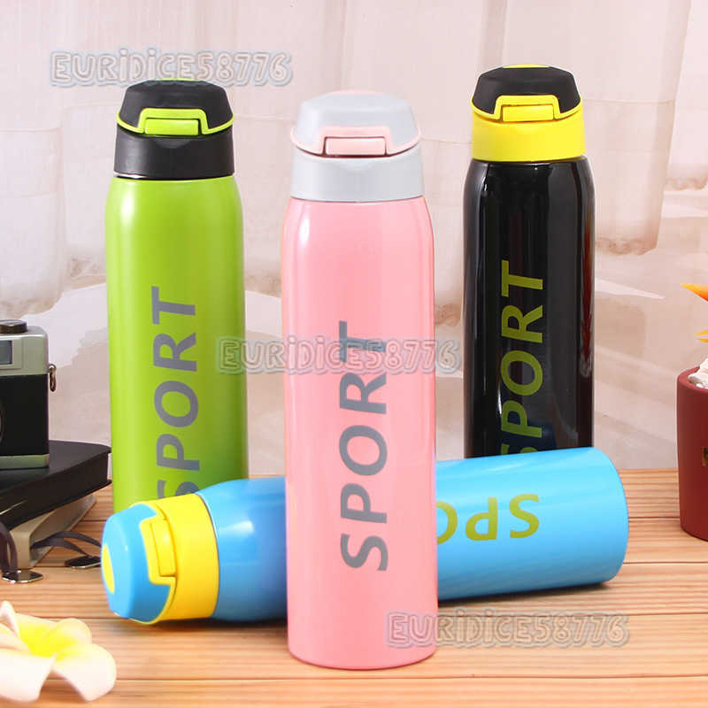 304 Stainless Steel Insulated Cup Outdoor Sports Water Bottle Hiking Travel Portable Straw Cup Business Gift H250911