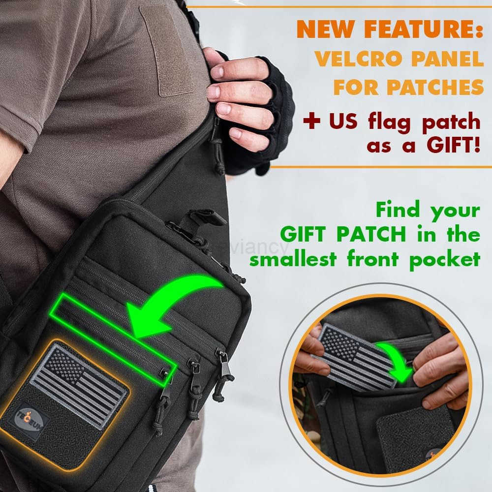 Tactical Compact Sling Bag CCW for Everyday 10 Styles Shoulder EDC Crossbody Bag for Concealed Carry of HandgunW250911
