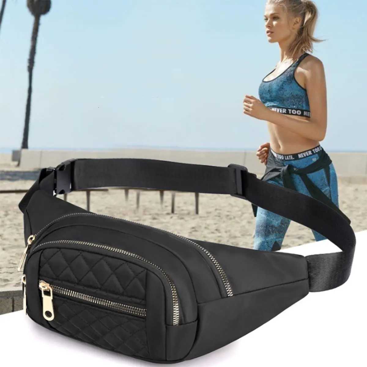 The new Korean version of multipurpose Fanny pack street trend chest bag Oxford cloth cash register outside the household Z250911