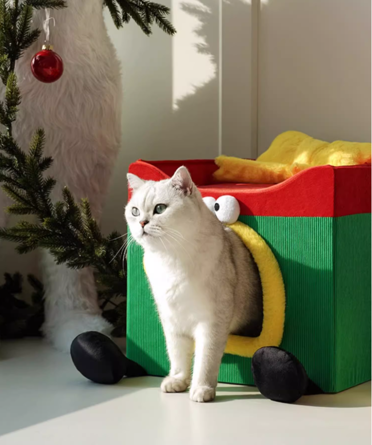 Compact and Cozy Two-Tiered Pet Sleeping Pad: Easy-to-Fold Shelter for Multiple Kitties