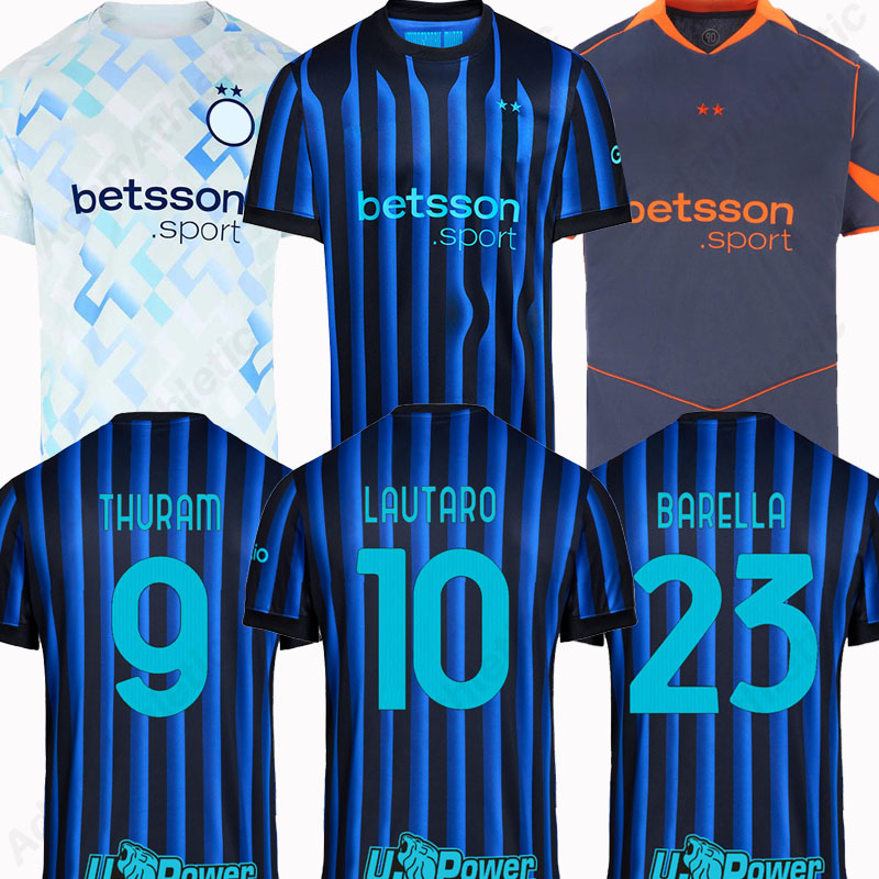 Inter jerseys 25 26 LAUTARO football shirts 2025 BARELLA THURAM soccer jersey kids kit player version