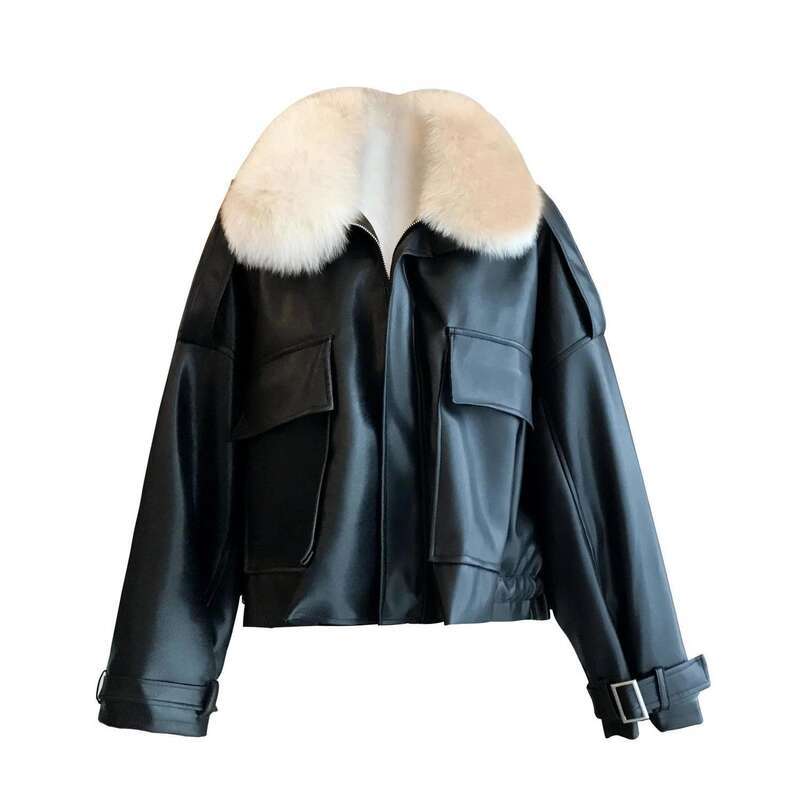 Women's Clothing And Thick Short Can Be Detachable Fox Collar Fur Coat
