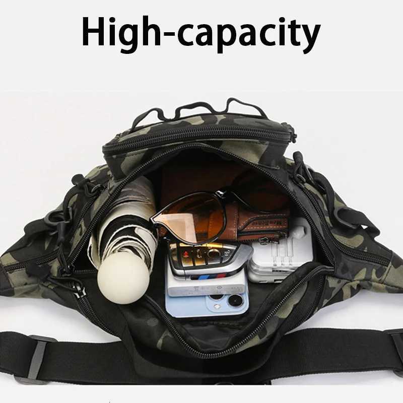 Waist Bag Fishing Storage Bag Oxford Cloth Tactical Backpack Lightweight Antitheft Waist Pack Phone Pouch Hunting Camping Bag Z250911