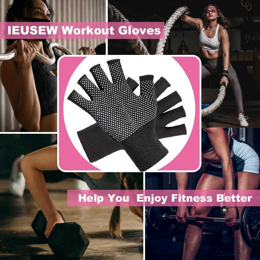 Weight Lifting Gloves for Women Soft and Breathable Workout Gloves for Yoga Rowing and Cycling Etc 4 PairsW250911