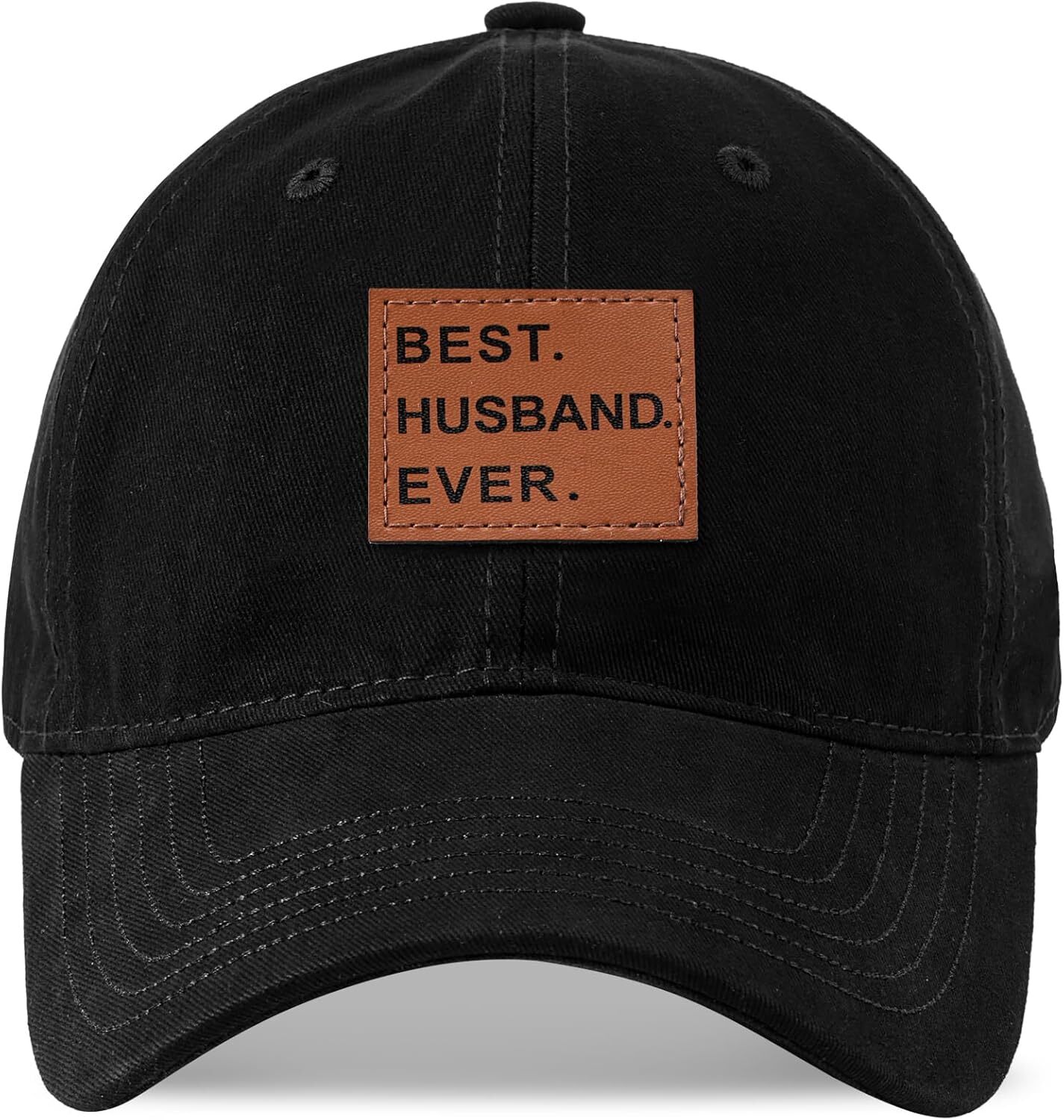 for Fathers Day Anniversary Husband Gifts from Wife Dad Hat Black