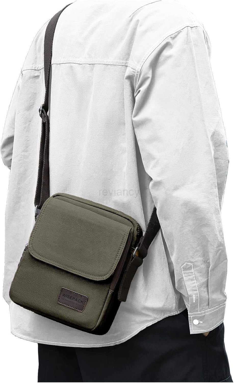 Small Crossbody Bag for MenCanvas Messenger Shoulder Bags Crossbody Satchel Bag Mens Side Bags Over the Shoulder PurseW250911