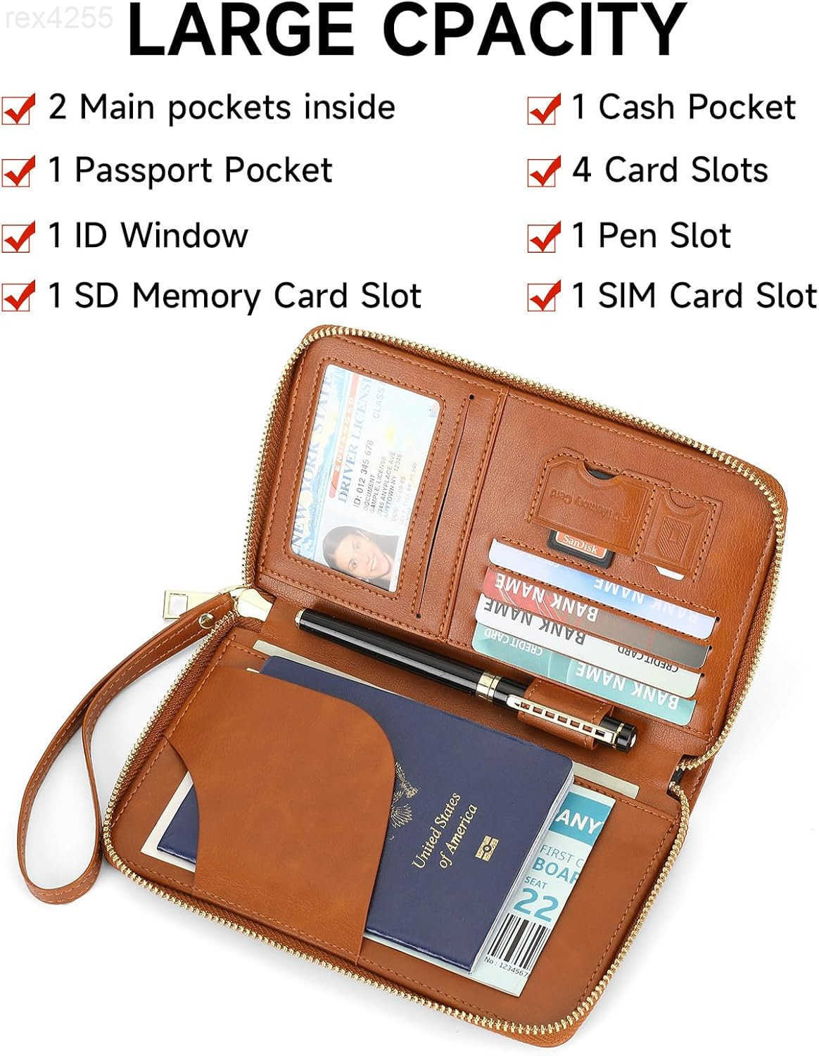 Leather RFID Blocking Passport Holder Travel Wallet Passport CoverTravel Wallet for WomenMen withW250911