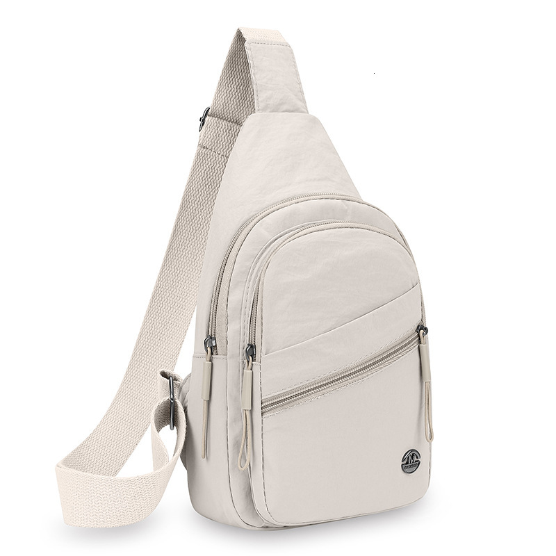 Urban Simple Women S Chest Designer Bag Bag Free Shipping Large Capacity Luxury Bag Multi Layer Versatile Shoulder Bag Washed Nylon Fabric Casual Cros