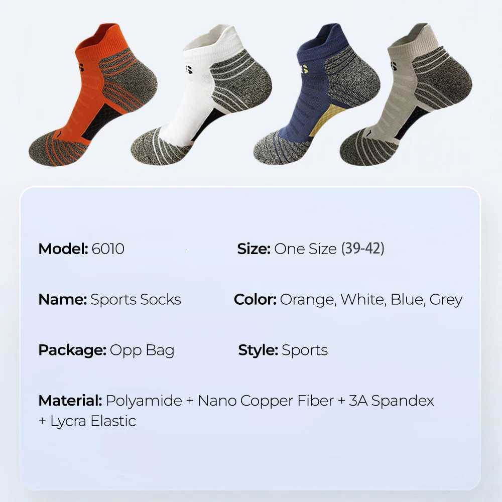 Nano Copper Fiber Deodorant Antibacterial Men Socks Running Climbing Summer 2025 MTB Cycling Bicycle Basketball Sports Sock D250911