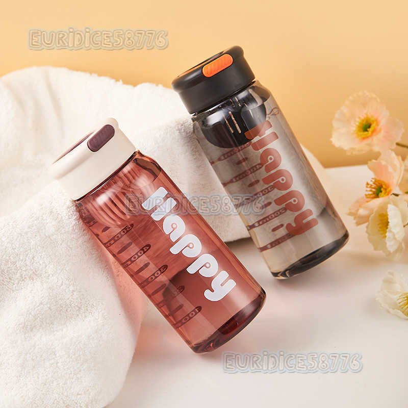 Minimalist Celebrity Letter Water Cup with Tea Strainer Portable Plastic Water Cup Handle Enhances Appearance Direct Drinking Cup Space Cup H250911