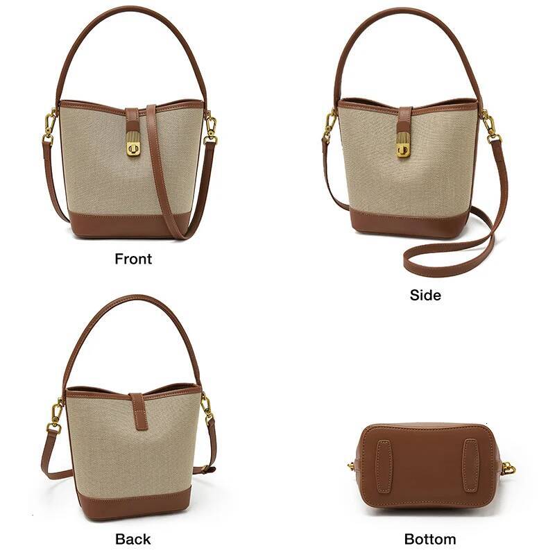 FOXER Women Small Fashion Bucket Shoulder Bag 2025 Girl Spring Summer Crossbody Handbag Purse