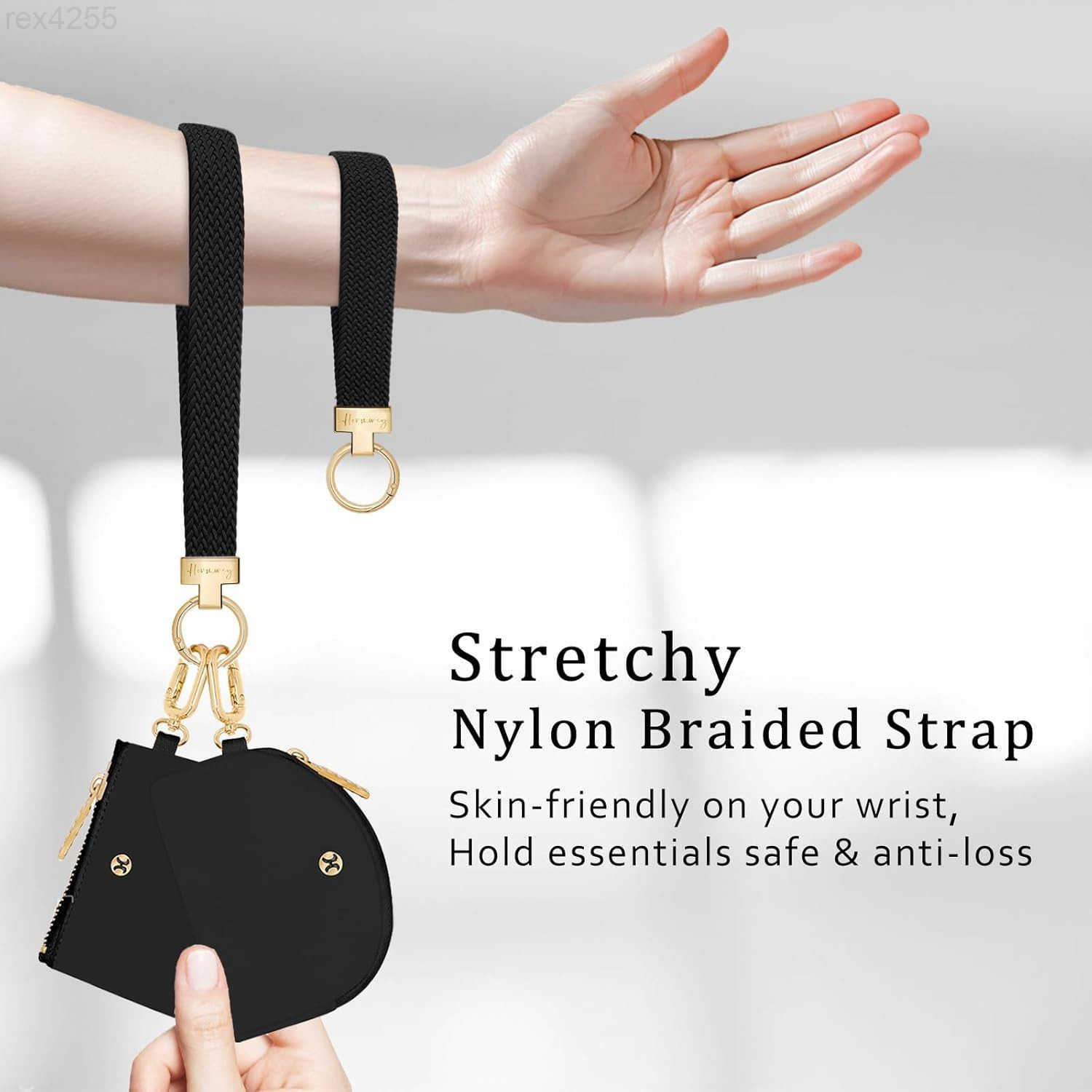 Keychain Wallet Detachable Dual Pouch Wristlet Wallets for Women Men Portable Mini Zip Around Small Wallet Coin PurseW250911