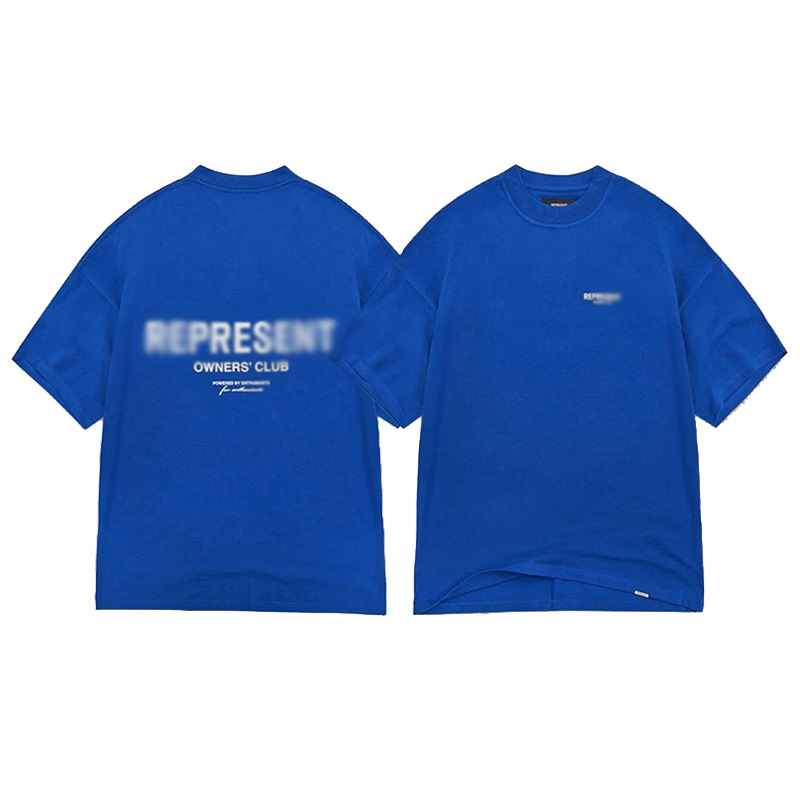 Men's T Shirts Luxury Brand REP 2025 T-shirt Crewneck Short Sleeve Cotton Tee Women Men Streetwear Tops