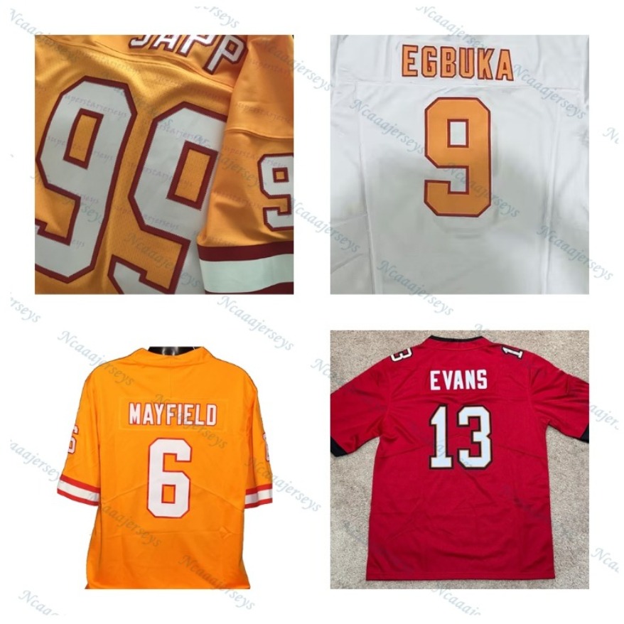 New Arrivals Baker 6 Mayfield Tom 12 Brady 2025 Football Jersey Mike Evans Bucky Irvin Chris Godwin Jr. Emeka Egbuka Vita Vea