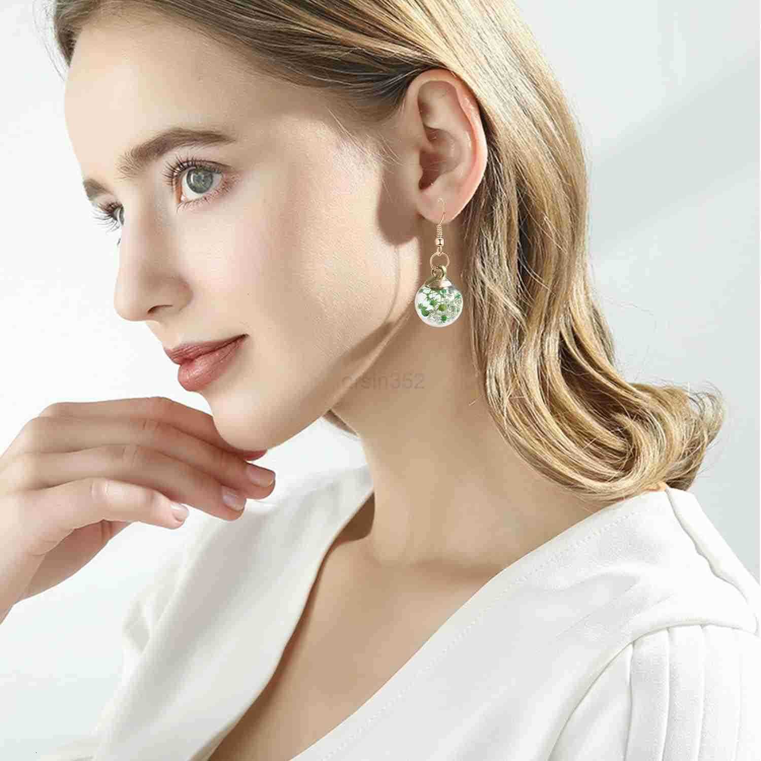 6 Pairs Multicolor Dangle Earrings Set for Women Girls Flower Life of Tree Ball Drop Dangle Earrings in BulkW250911