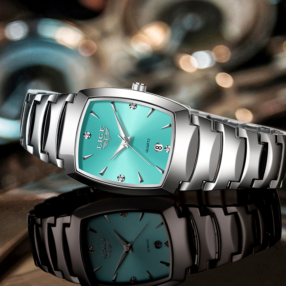 LIGE Mens Quartz Watch - Stylish Water-resistant Timepiece with Date Display for Professionals & Students