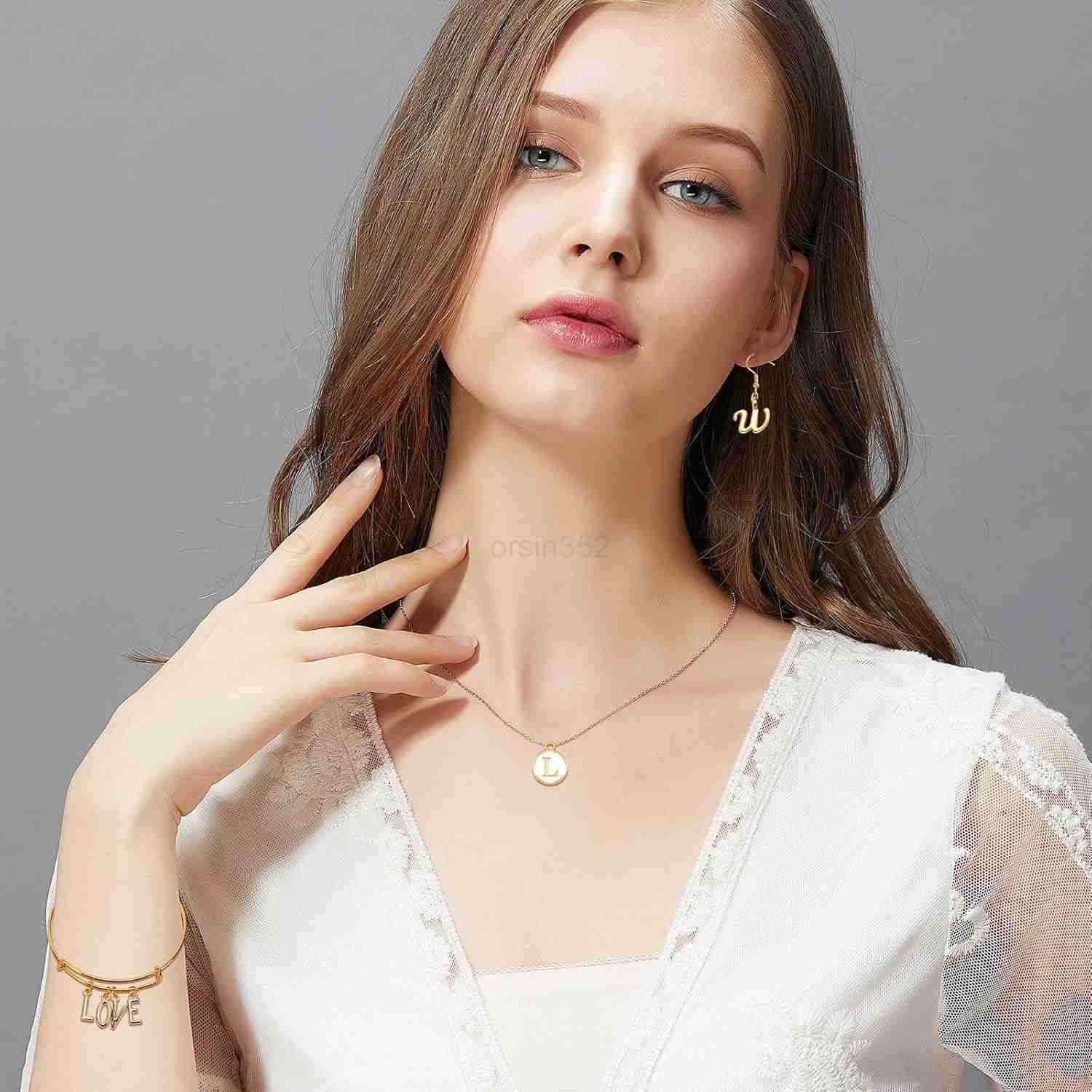 156Pcs6 Sets Letter Charms Letter Charms 3 Styles AZ Initial Alphabet Metal Charms with 200Pcs Open Jump Rings for Earrings Necklace Jewelry Making KW