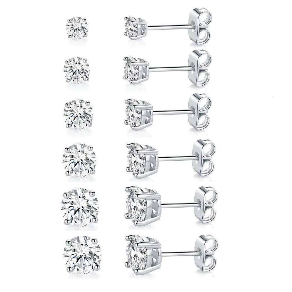 MYF Manufacturer Wholesale Moissanite Earrings Men Unique Sterling Sier Jewelry Moissanita Joyeria