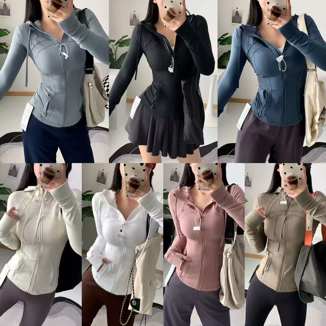 Yoga Gold Zip Jacket Sets Cropped Full Length Jackets Leggings Workout Sets Gym Clothing Women Jacket Sweatshirt set jackets