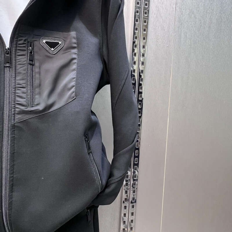 Autumn New Luxury Hooded Casual For Men Fashion Zipper Pocket Trendy Versatile Sweatshirt And Sweatpants Two-Piece Set