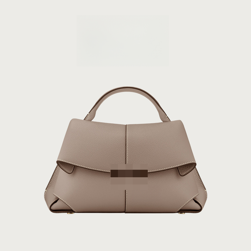 New French Designer Bag Leather Retro Style Fashion Shoulder Bag Handbag Messenger Bag Luxury Bag Women's Bag