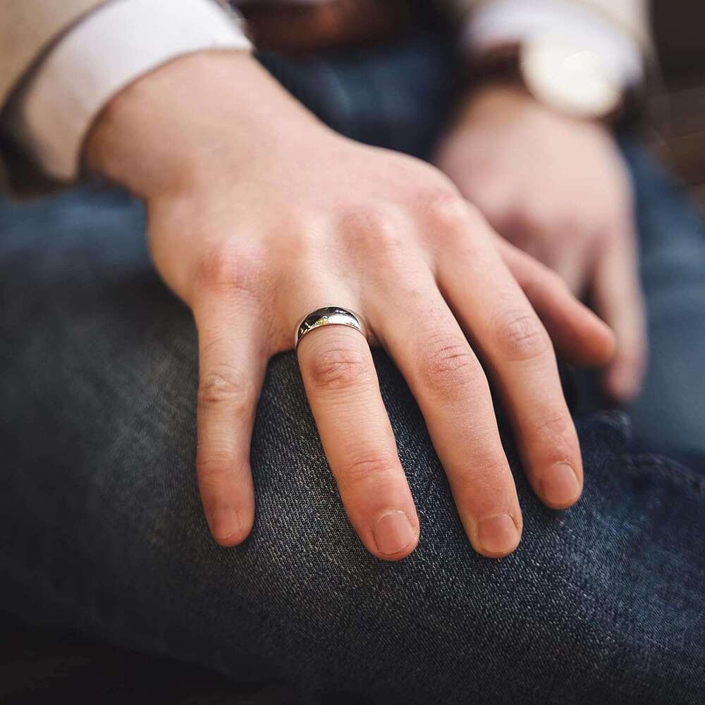 2mm 4mm 6mm Sterling Sier Ring High Polish Plain Dome Wedding Band Comfort Fit Size 3-13