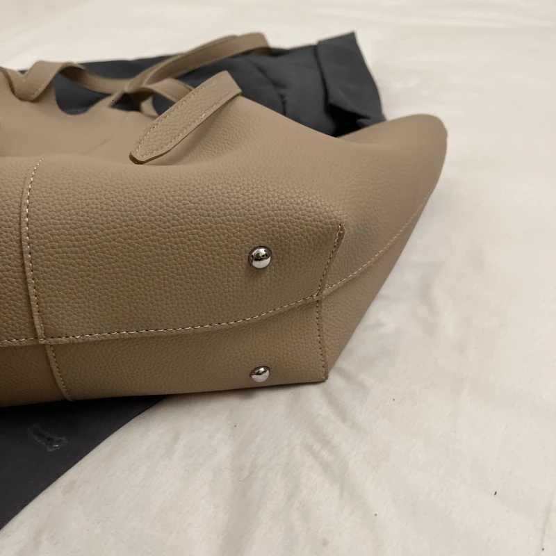 Branded Designer Shoulder Tote Bags For Women Soft PU Leather 2IN1 Big Capacity Shopper Tote Set 2025 Luxury Designer Handbags W250911