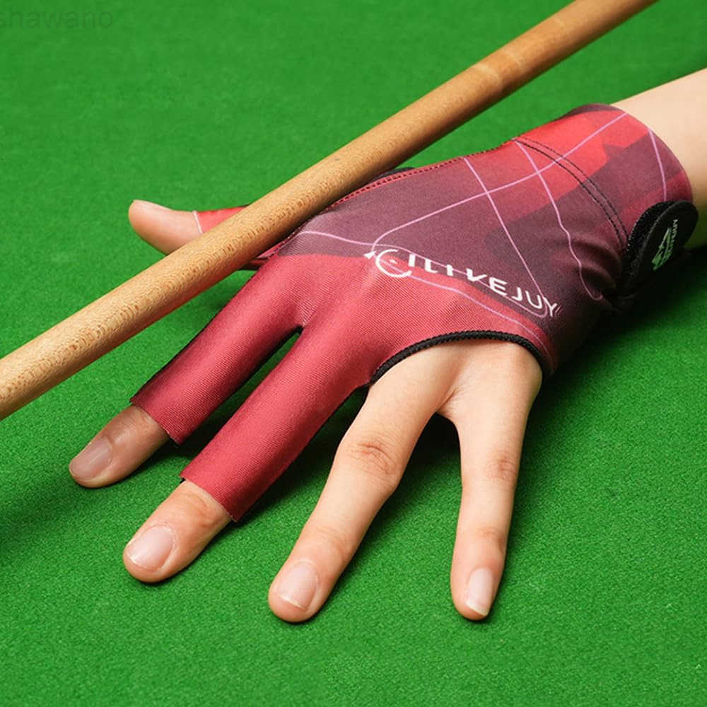 Pool Glove Left Hand Billiards Glove Billiard Pool Gloves for Left Hand 3 Finger Snooker Cue Sport Glove Popular Sizes for Men WomenW250911