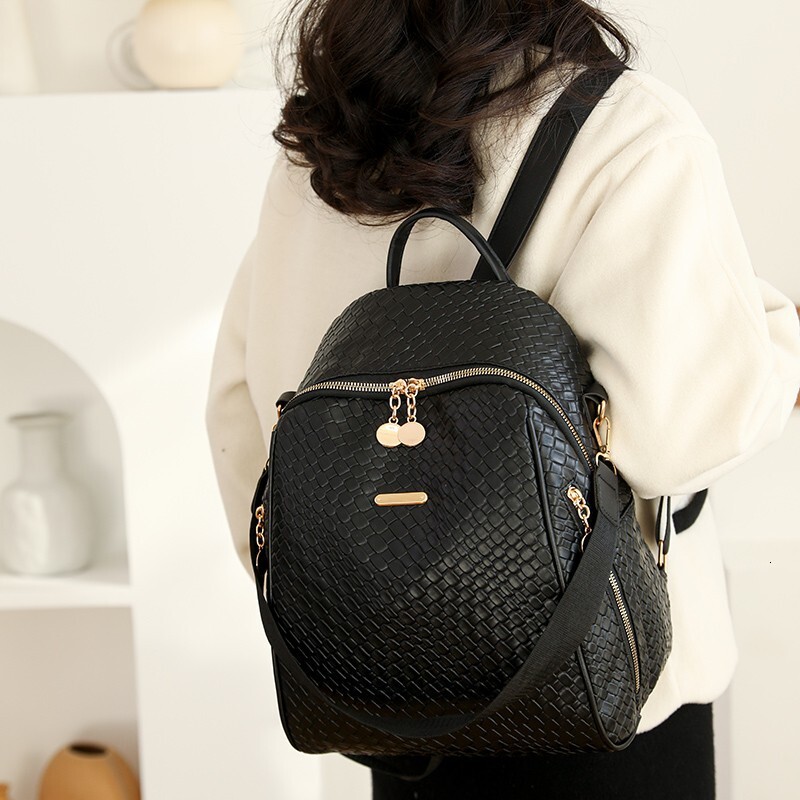 TB BHULAMTE Designer Bag Fashion Leather Backpack 2025 New Luxury Bag Simple Large Capacity Versatile School Bag Women's Travel Backpack Cross-bo