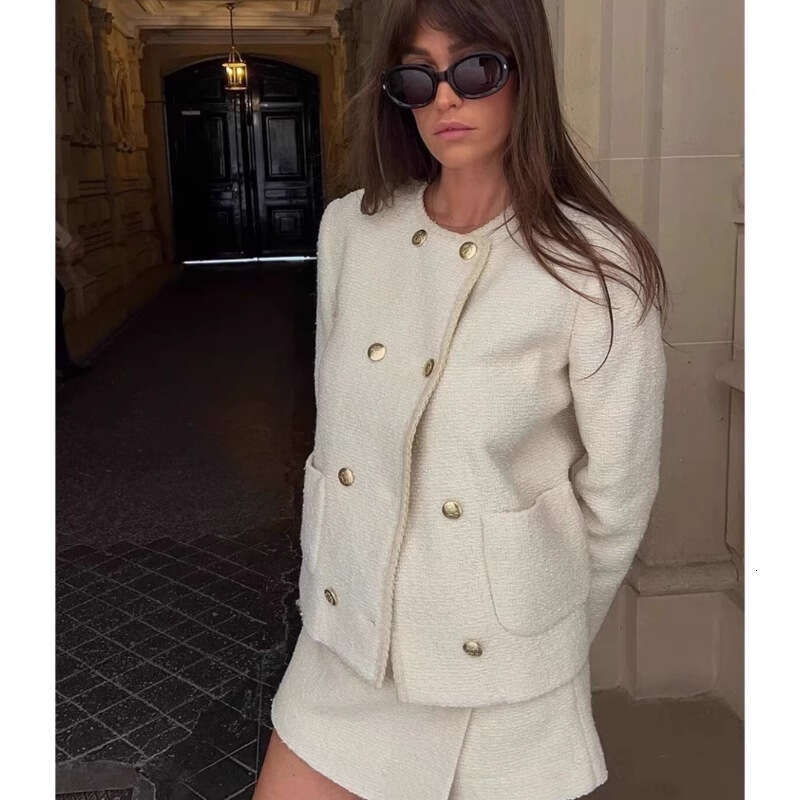 DHEssentials 2025 Fashion Small Chanel Style Suit Jacket X5018 Jacquard Short Skirt Pants X5019
