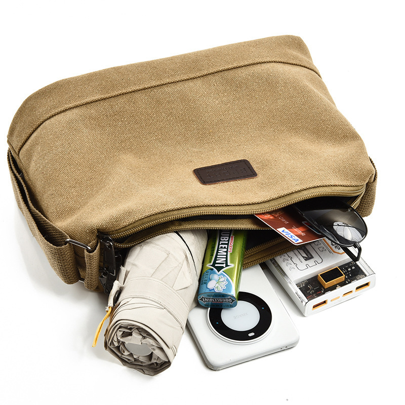 Men S Versatile Travel Luxury Bag Free Shipping Crossbody Bag New Large Capacity Double Layer Shoulder Bag Lightweight Trendy Designer Bag Canvas Bag 