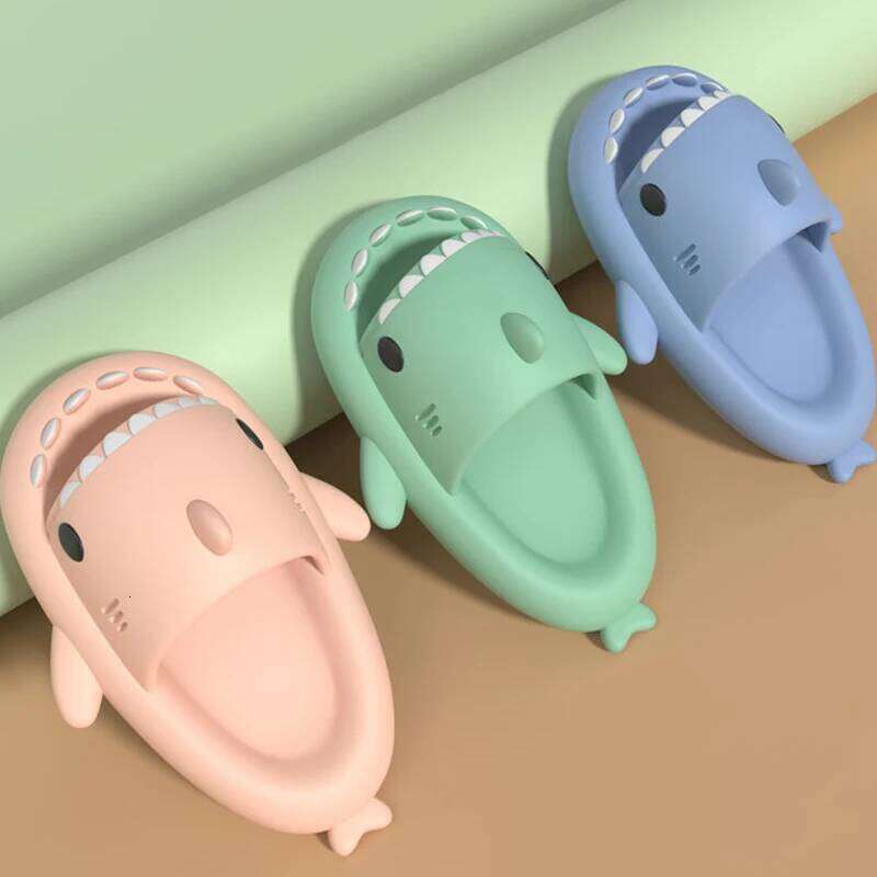 LItfun Cartoon Slippers Girls And Boys House Flat Thick Sole Beach Slides Lovely Children Fashion Shark Sandals