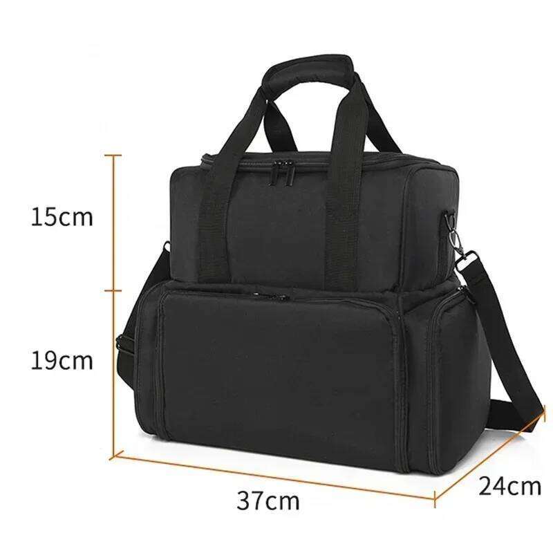Portable 3 Layer Nail Polish Organizer Women's Travel Essential Oil Box Multi-function Storage Shoulder Bag
