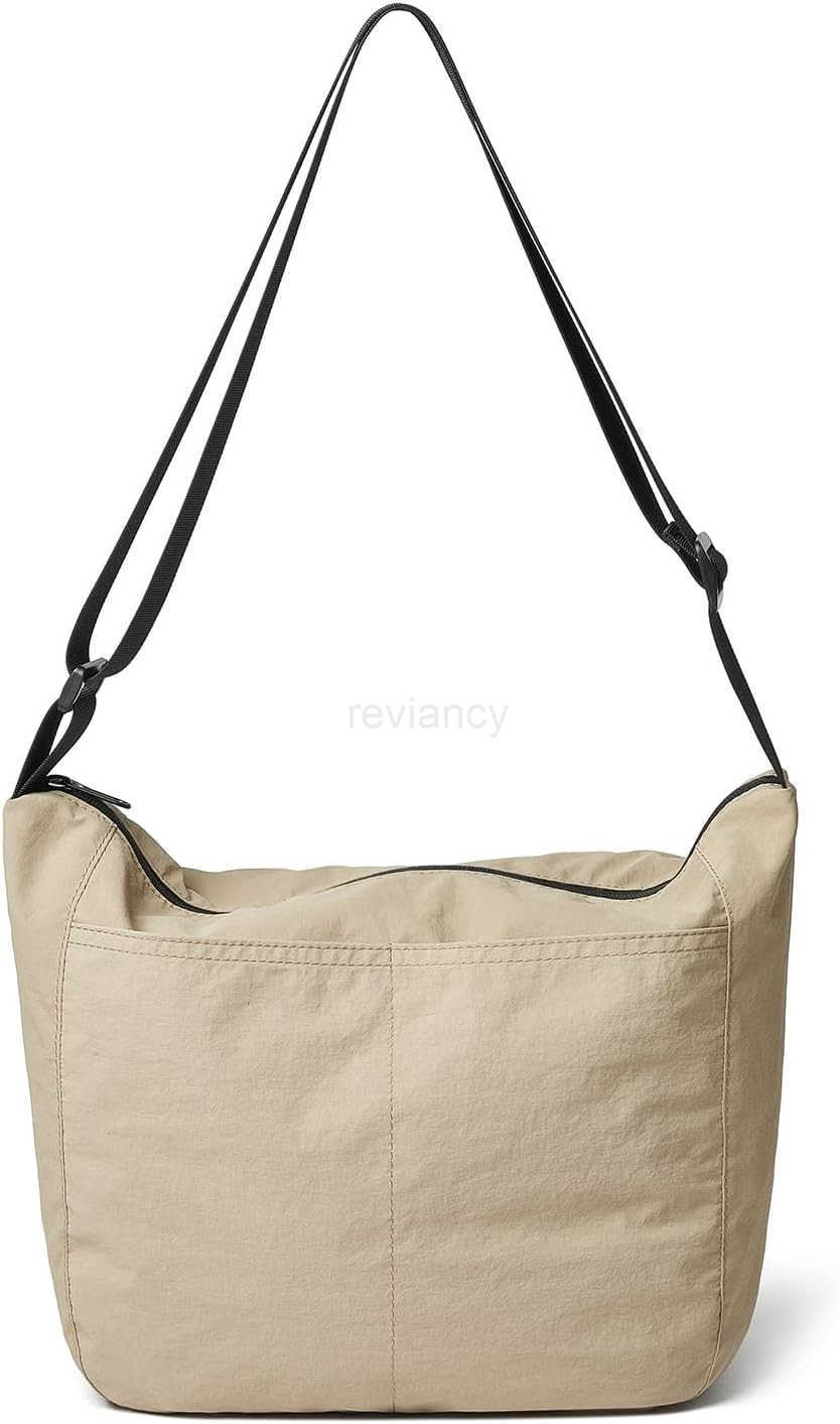 Nylon Crossbody Purse Unisex Casual Waterproof Shoulder Sling Bag With Adjustable Wide StrapW250911