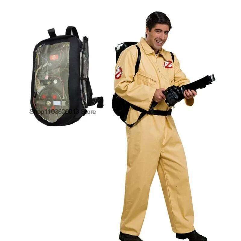 Kid Halloween Costumes Movie Theme Ghos tbusters uniform Cosplay Clothing Jumpsuit B ag Suitable Adult And 3-15 Years Children