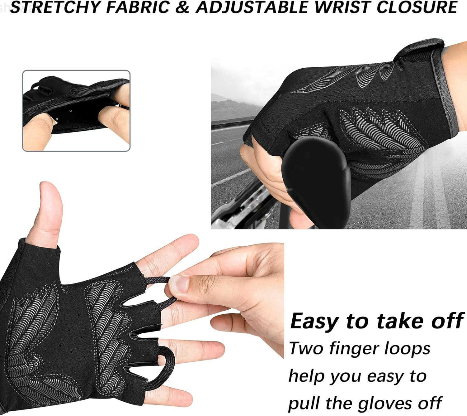 Cycling Gloves Bike Gloves for MenWomen5MM Gel Pad Half Finger Bicycle Biking Gloves for CyclingWeight LiftingGymMotorcycleRowingOutdoor Sports128W250